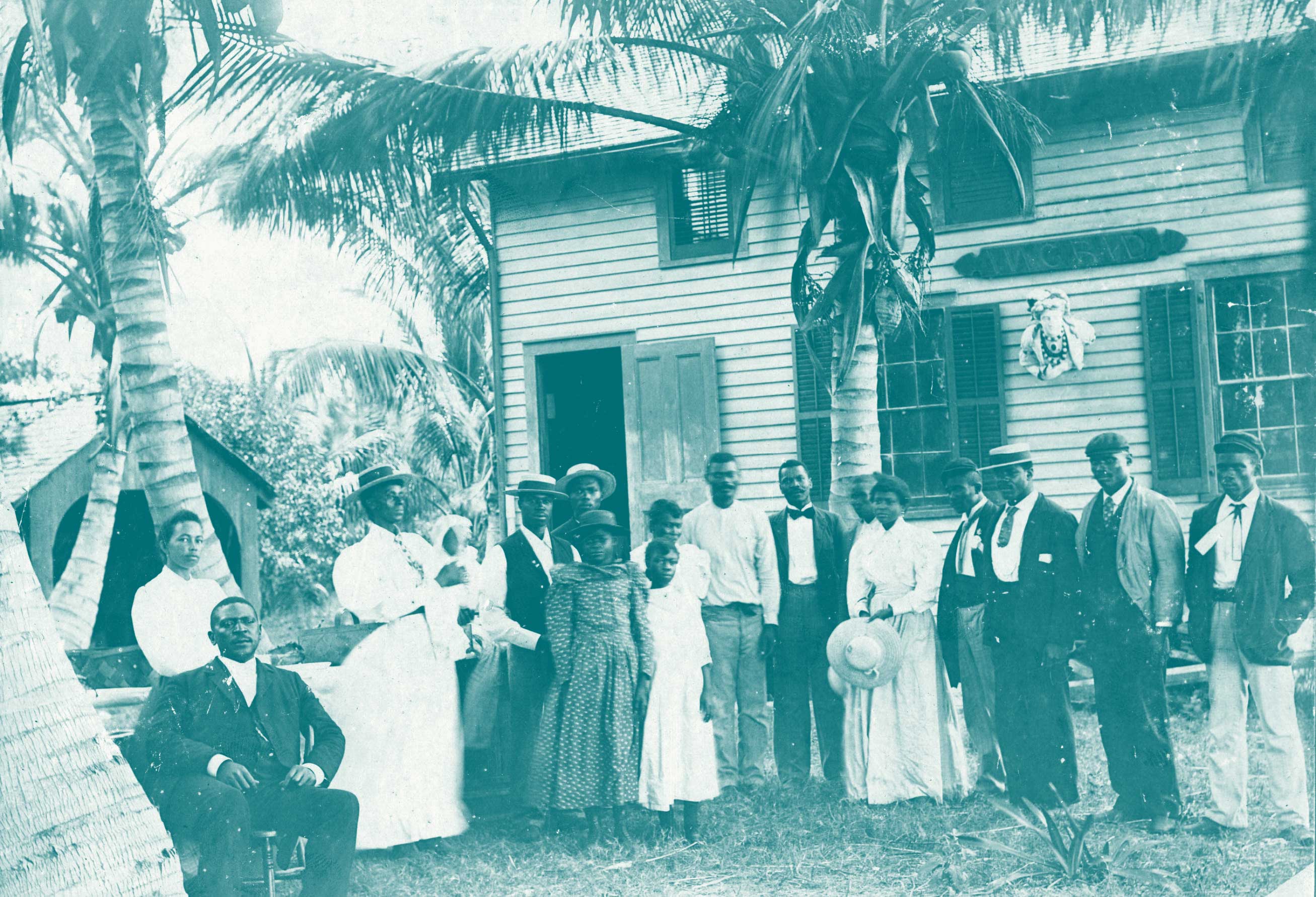 group photo of bahamians in the 1800s